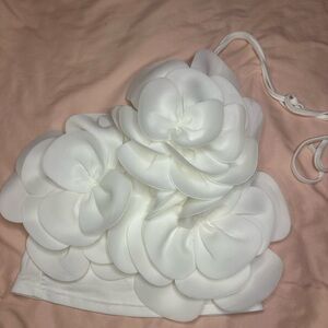 Elegant White Floral Women's top